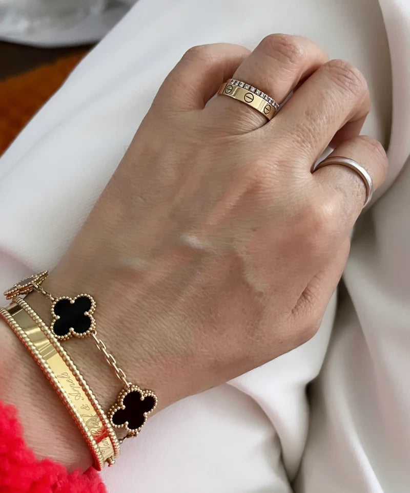 ZAREL® Bracciale clover oro