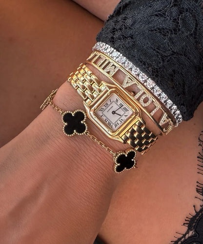 ZAREL® Bracciale clover oro