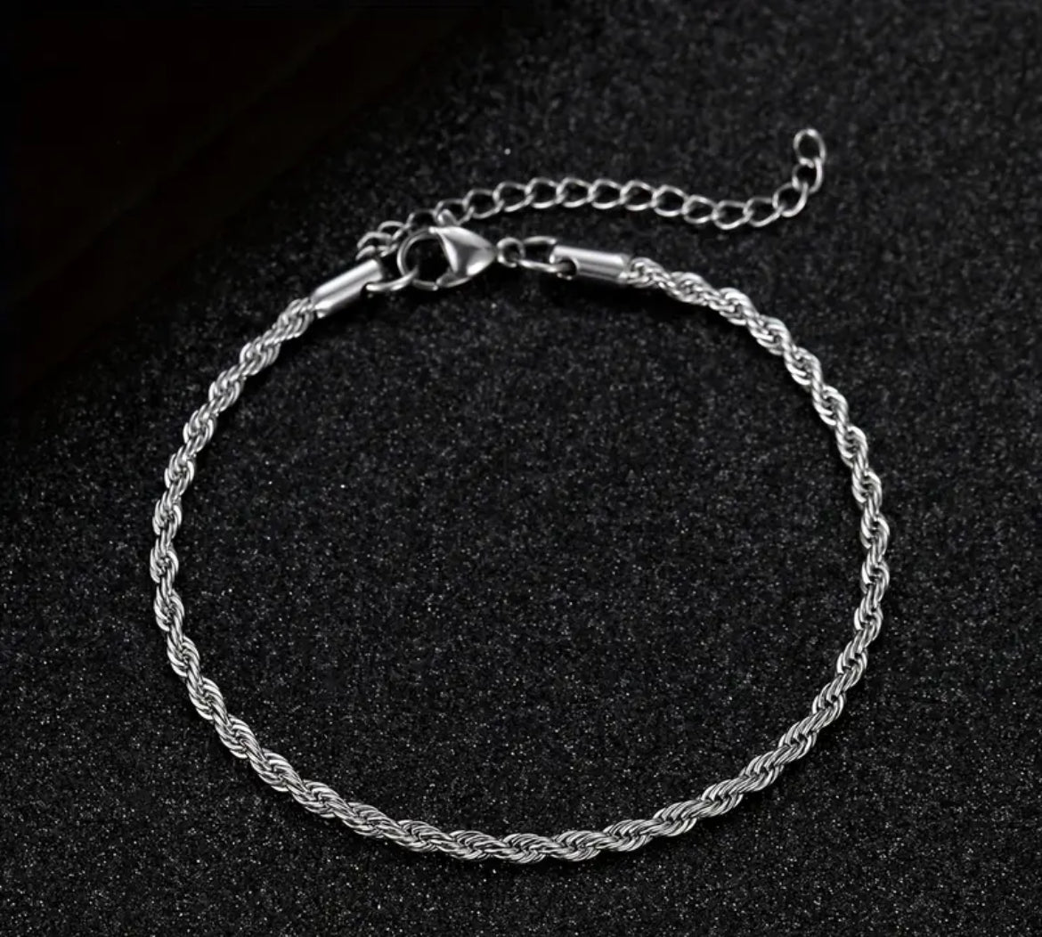 ZAREL® Bracciale Twist in Acciaio Inossidabile - Design Oro e Argento