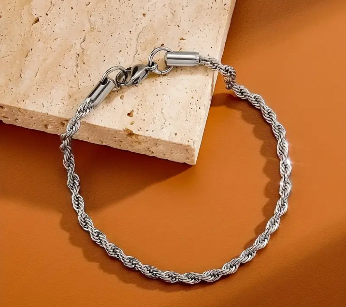 ZAREL® Bracciale Twist in Acciaio Inossidabile - Design Oro e Argento