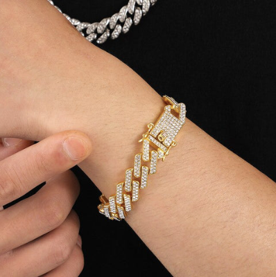 ZAREL® Bracciale maglia cubana