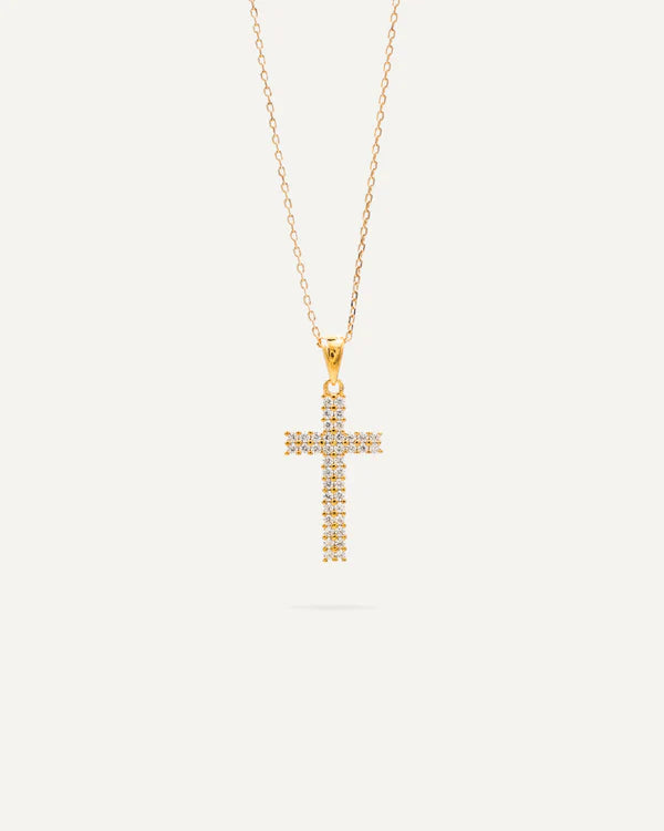 ZAREL® Collana con croce diamantata