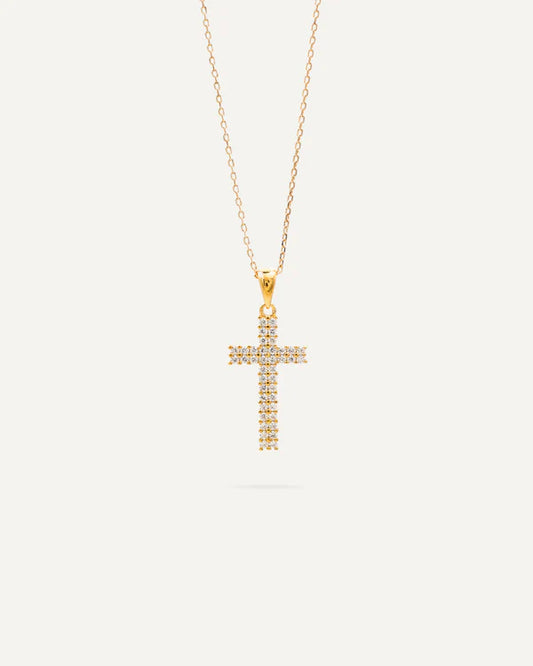 ZAREL® Collana con croce diamantata